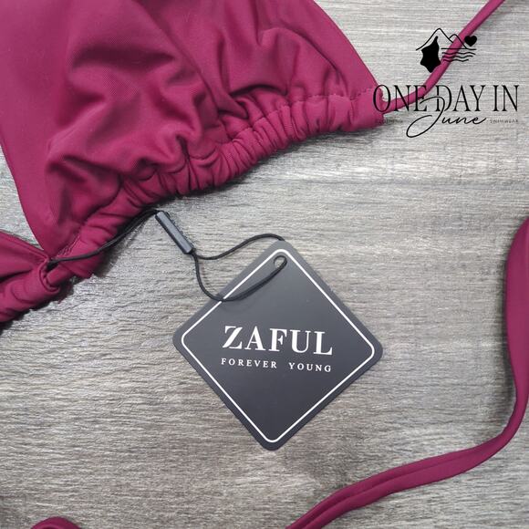 Zaful Triangle Bikini Top Size L - Picture 2 of 3